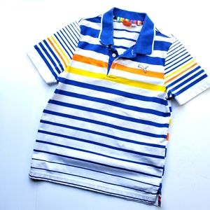 Puma USP DRY boys colorful striped polo shirt